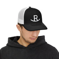 Load image into Gallery viewer, Embroidered Rockin R Ranch Snapback Trucker Cap — Richardson 112