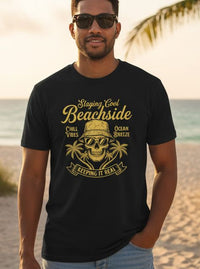 Load image into Gallery viewer, Chill Vibes Coastal Skull Shirt | Florida Outfitters