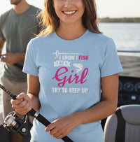 Load image into Gallery viewer, Fish Like a Girl – Mother's Day and Birthday Fishing Gift T-Shirt
