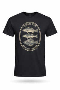 Load image into Gallery viewer, Inshore Slam - Redfish, Trout, Flounder — Men’s Fishing T-Shirt
