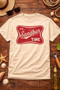 Load image into Gallery viewer, It’s Sandbar Time T-Shirt – Florida Outfitters Boating &amp; Island Day Tee