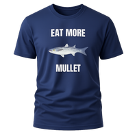 Load image into Gallery viewer, Eat More Mullet Fishing T-Shirt – Old Florida Coastal Tee (Gildan 5000)