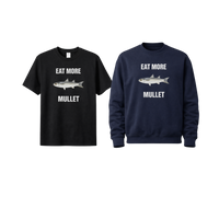 Load image into Gallery viewer, Eat More Mullet Fishing T-Shirt – Old Florida Coastal Tee (Gildan 5000)